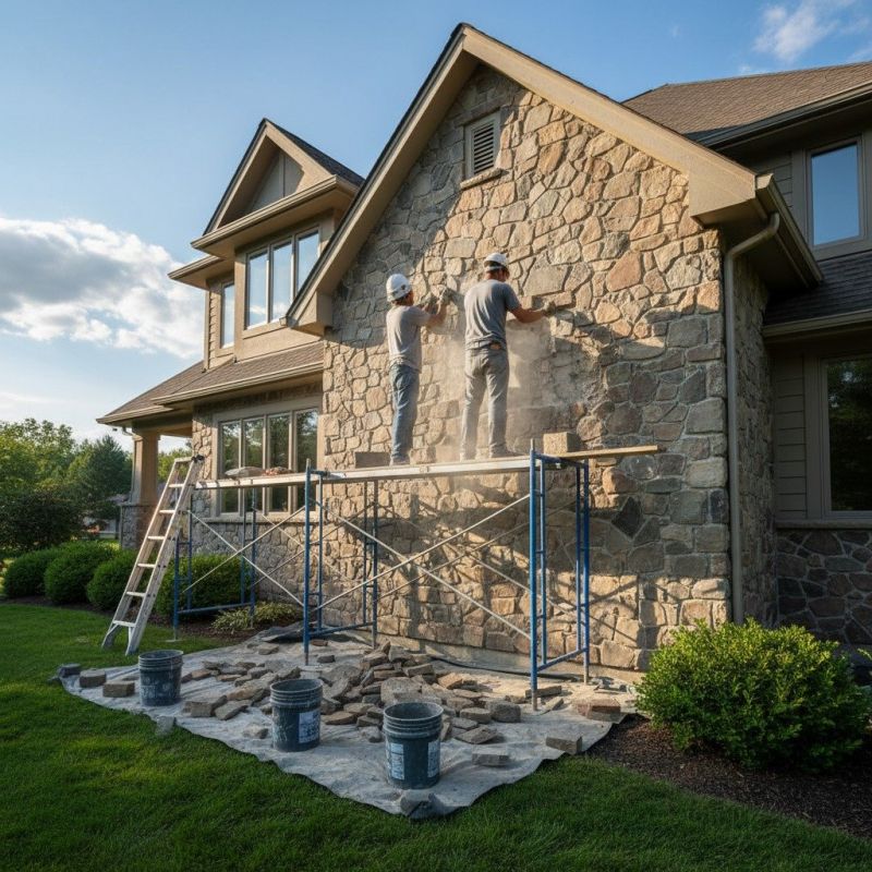 Stone Cladding Installation