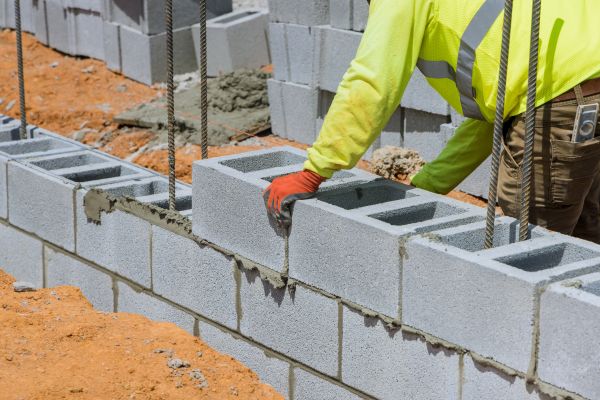 Concrete Blocks Installation in Evergreen