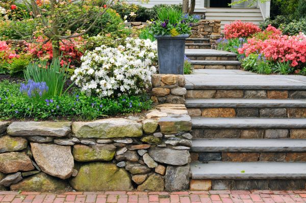 Stone Stairs Repair in Evergreen