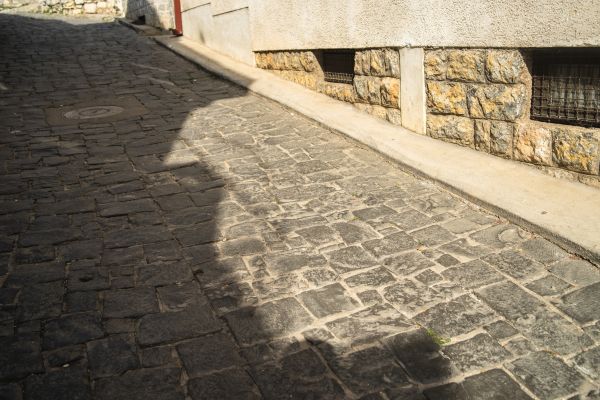 Stone Sidewalk Repair in Evergreen