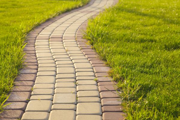 Sidewalk Brick Repair in Evergreen